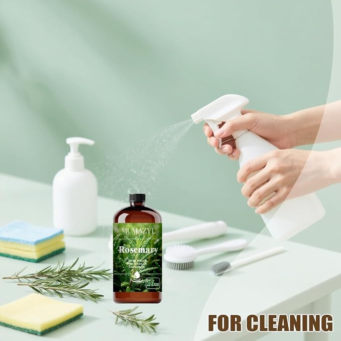 Rosemary Essential Oil, Rosemary Oil 16 Fl Oz 480ML for Diffuser Humidifier Yoga Cleaning DIY Candle Soap Making MUMAZYL Essential Oils