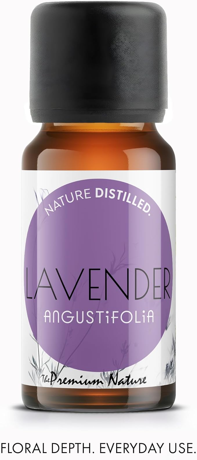 Organic Lavender Essential Oil | 100% Pure Lavandula angustifolia Flower Oil with Soft Floral Herbal Aroma | for Diffuser, Candle Making & DIY Aromatherapy Blends, 0.34 fl oz