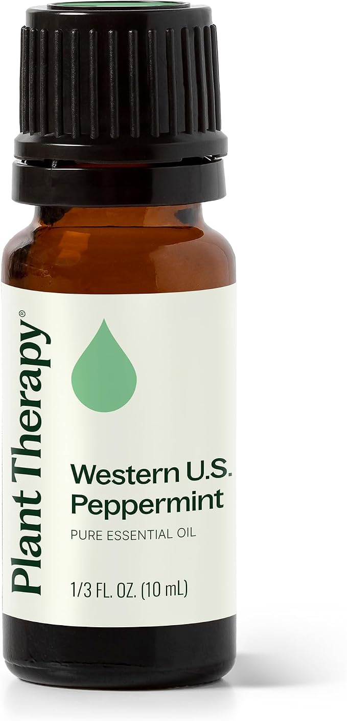 Plant Therapy Peppermint Western U.S. Essential Oil 10 mL (1/3 oz) 100% Pure, Undiluted, Aromatherapy; Attention, Focus, and Cooling Relief