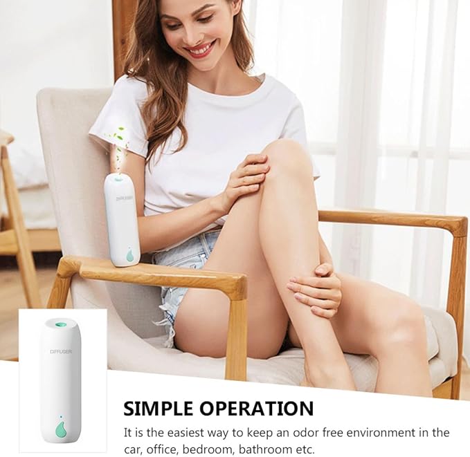 Automatic Timing Essential Oil Aroma Diffuser White – Household Fragrance Air Refresher with Auto Shut-Off for Home Relaxation and Aromatherapy