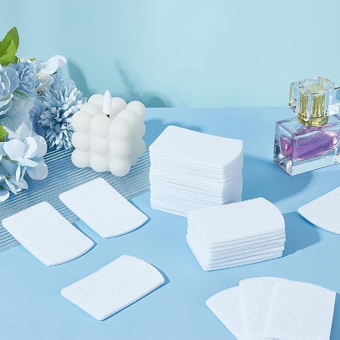 PH PandaHall 50pcs Unscented Refill Pad Aroma Pads 7x4.5cm/ 2.8x1.8" Essential Oil Diffuser Pad Rectangle Replacement Perfume Pads for Humidifier Air Purifier Locket Scent Ball Plug-in Diffuser
