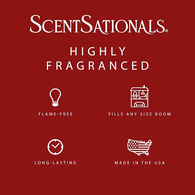 ScentSationals Strawberries & Cream Scented Wax Melts - Strawberry & Whipped Cream, 10oz (24 Cubes)