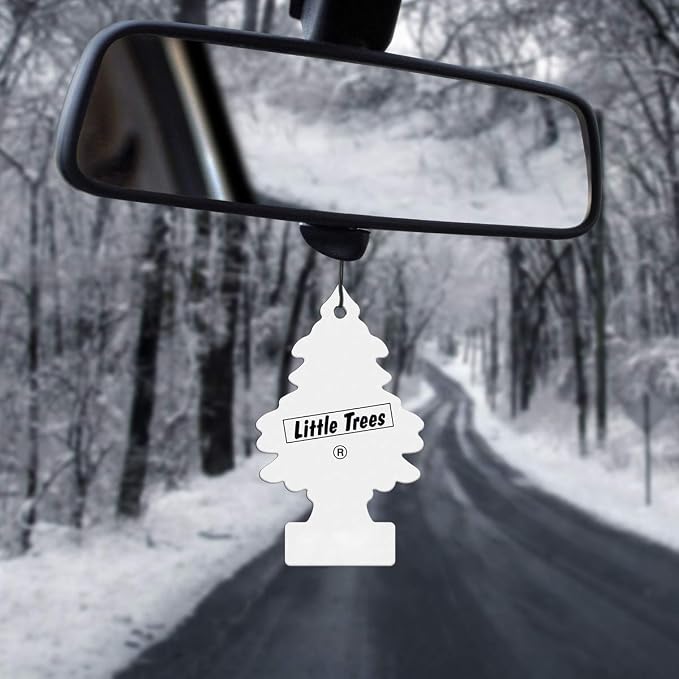 LITTLE TREES Car Air Freshener | Hanging Paper Tree for Home or Car | Coconut | 24 Pack