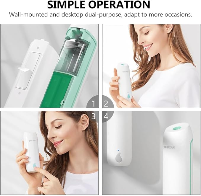 Automatic Timing Essential Oil Aroma Diffuser White – Household Fragrance Air Refresher with Auto Shut-Off for Home Relaxation and Aromatherapy