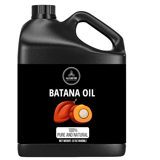 Naturevibe Botanicals Batana Oil 32 oz 100% Pure & Natural Oil for Hair, Skin & Scalp Care | Deep Moisturizing Body Oil | Ideal for Dry Hair, Massage & Daily Use (946 ml)