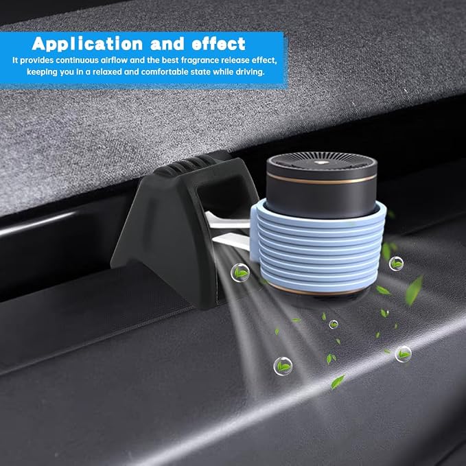 2pcs Air Freshener Adapter for 2025-2026Tesla New Model Y Juniper,2025Tesla Model 3 Air Vent Clip,Air Fresheners Vent Clips Adapter,Air Freshener Diffuser Holder(Air Fresheners NOT Included)