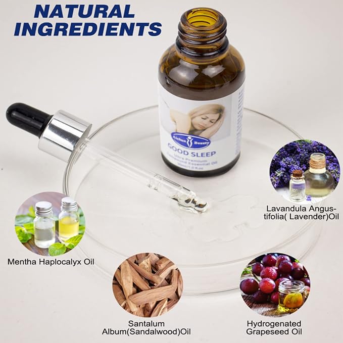 AICHUN BEAUTY Improve Good Sleep Ultra Premium Compound Essential Oil Promote a Desire to Sleep Relax Calm Nerves 30ml/1.0fl.oz