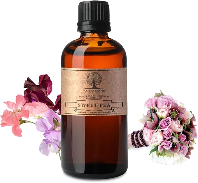 Nature's Note Organics Sweet Pea Essential Oil - 100% Pure Aromatherapy Grade, 1 Fl Oz