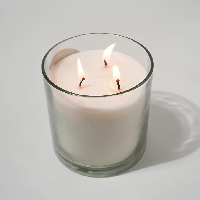 Kadilo Soy Wax Scented Candles, Aromatherapy, Stress Relief, Sleep Aids, Spa, Massage Infused with Natural Essential Oils from Ancient vedas, Long-Lasting Aroma, 13oz, 3 Wicks, (First Touch)