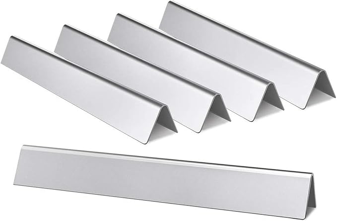 Hongso 21.5 Inch Flavorizer Bars 7535 for Weber Genesis Silver A, Spirit 200 Series E210 S210 (with Side Mounted Control), Spirit 500 Gas Grill Models, Heat Plate Replacement 7534 65902 8217, 5-PC