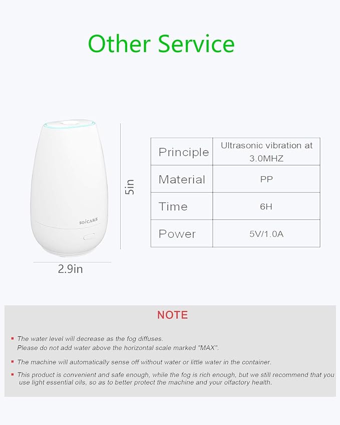 Diffuser,USB Plug-in Car Portable Aromatherapy Diffuser,Essential Oils for Diffusers with 7 Colors Lights 2 Switch Mode Waterless Auto Off for Car Home Office Room (White)