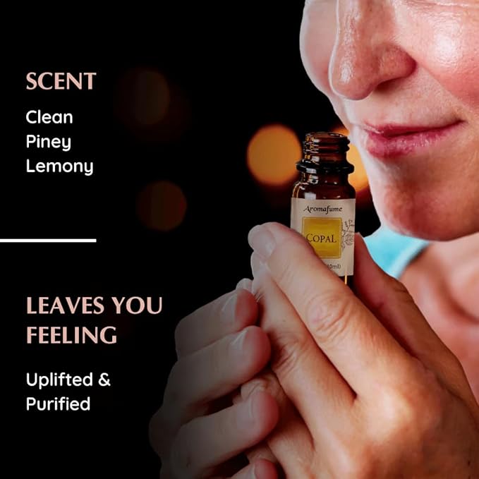 Copal Resin Essential Oil Diffuser Blend 30ml by Aromafume | Protium Copal (Burseraceae) Extract | Native to Mexico | Deepened Relaxation & an ambience for Rituals | Charged with Pure Resins
