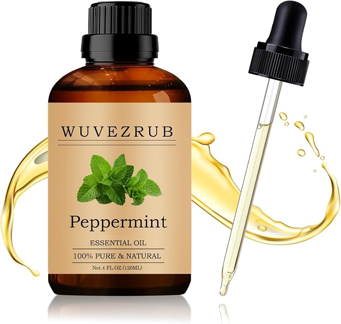 Peppermint Essential Oil 120ML - 100% Pure and Natural Oils for Aromatherapy Diffuser - 4 Fl Oz/Peppermint