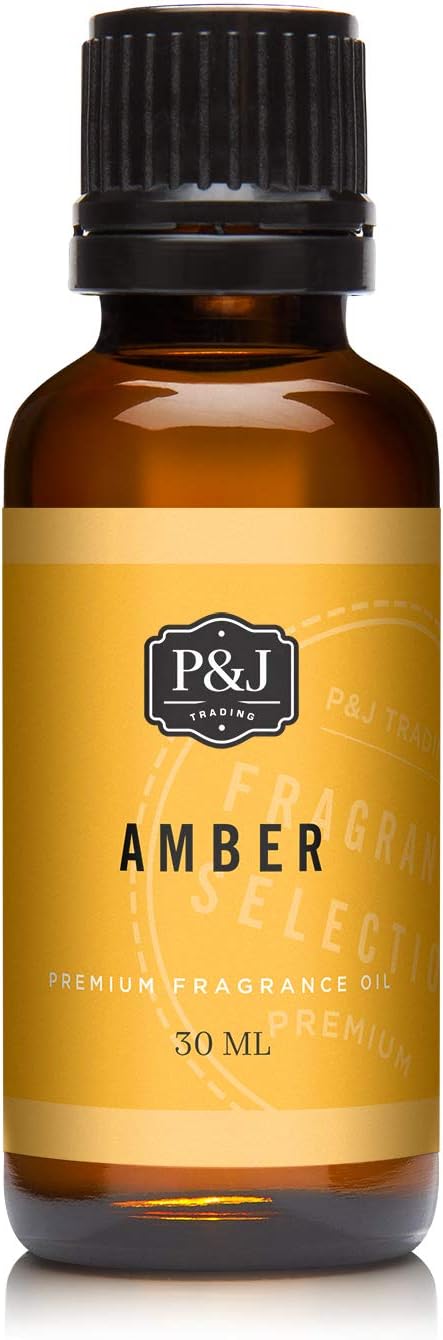 P&J Trading Fragrance Oil | Amber Oil 30ml - Candle Scents for Candle Making, Freshie Scents, Soap Making Supplies, Diffuser Oil Scents