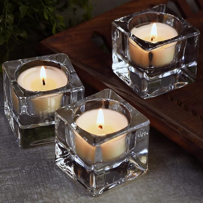 DEYBBY Natural Scented Soy Wax Tealight Candles Bulk, Jasmine Aromatherapy Luxury Tea Candle Set of 36-4 Hour Burning Great Gift for Valentine's Day