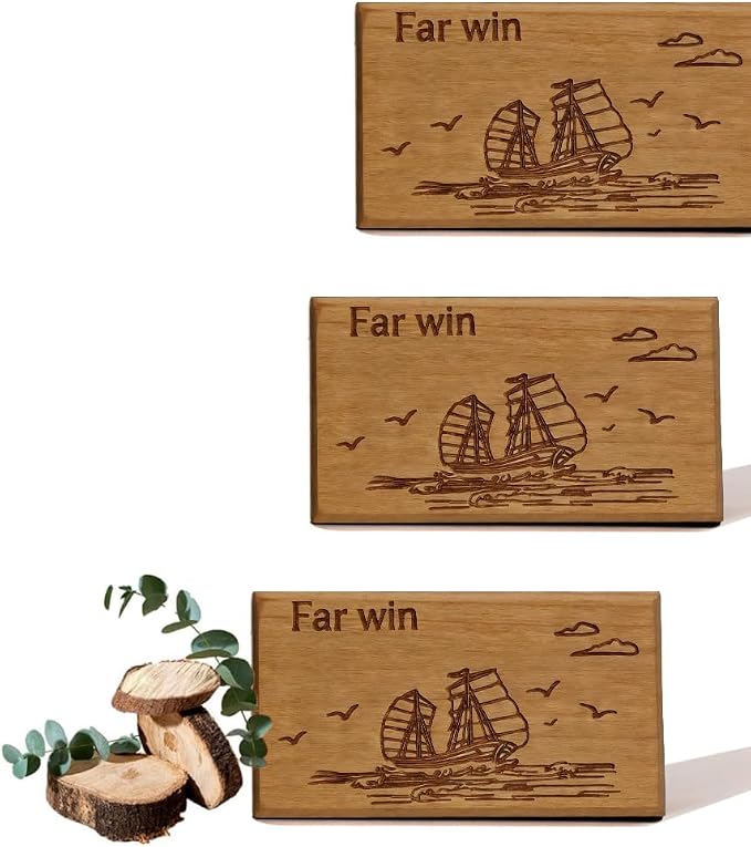 Car Air Freshener -Original pattern designer-Car Odor Eliminator - Long Lasting Scent -Essential Oils-Applicable to cars, drawers, wardrobes, and various scenarios- (Teak-3 Pack -NO CLIP INCLUDED)