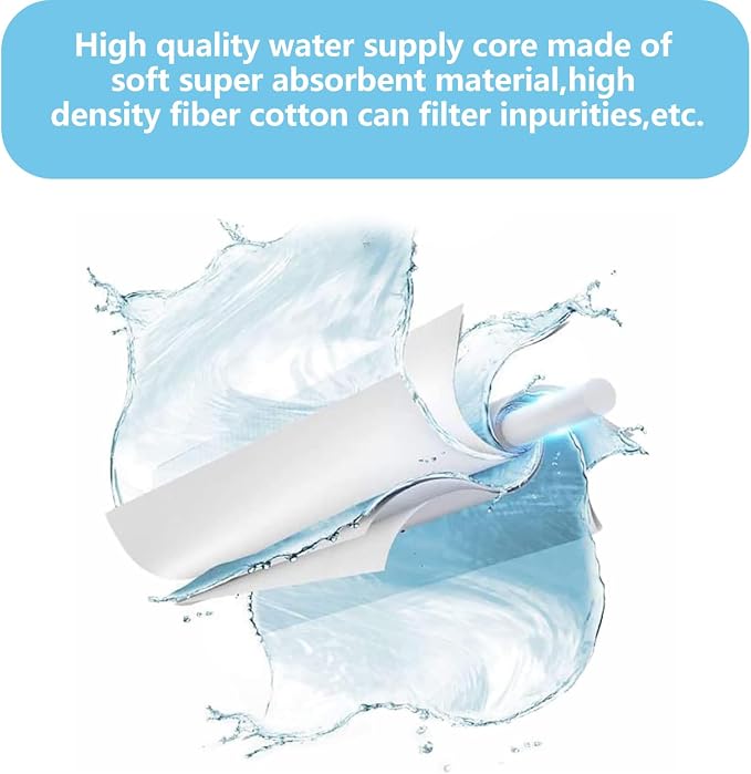 Cotton Sticks Filter Replacement, Refill Sticks Filter Replacement Wicks for Cool Mist Humidifier Portable Diffuser USB Mini Humidifier (4 Inches, 10 Pieces)