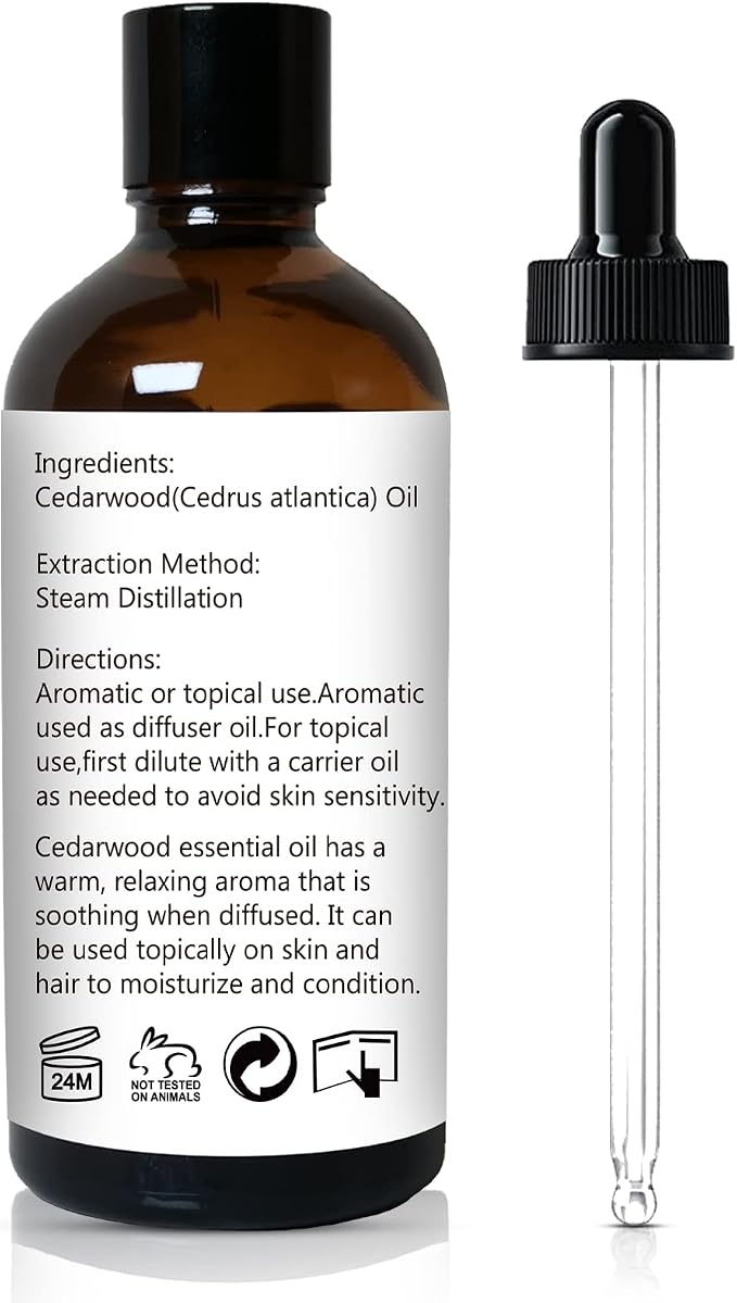 GM Gumili Cedarwood Essential Oil for Diffuser Skin Hair Holiday Home Care