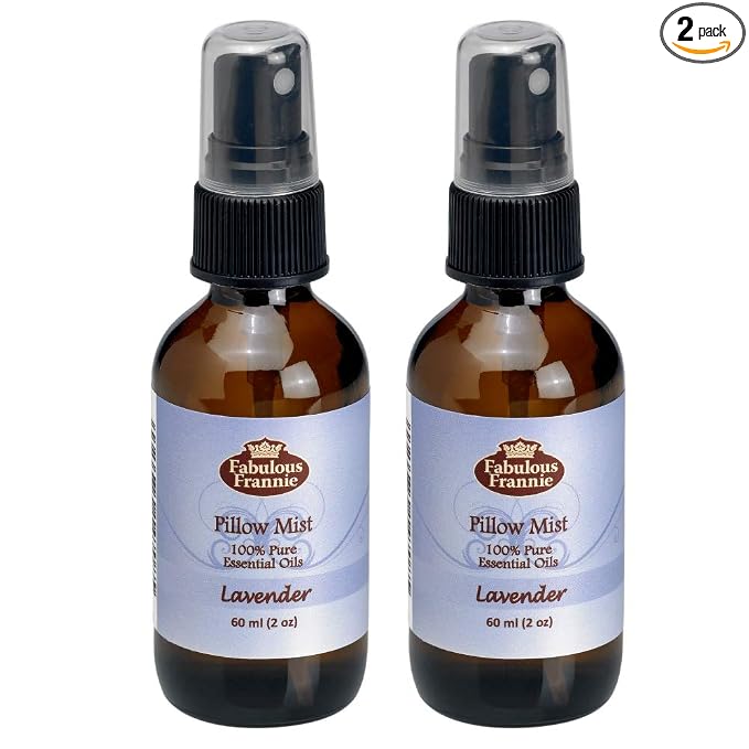 Fabulous Frannie Lavender Essential Oil Pillow or Room Mist All Natural Lavender Pure Essential Oil 2oz Each 2pk