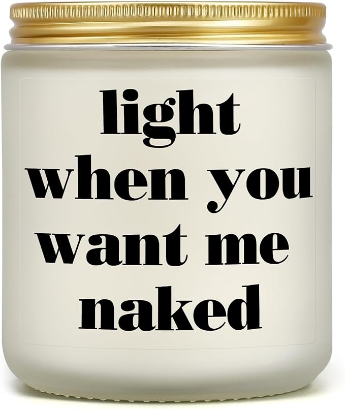 Funny Gifts for Boyfriend Husband Him Her Girlfriend Wife, Romantic I Love You Gift for Valentine‘s Day Anniversary, Birthday Gifts for Men Women Couple Fiance - Lavender Scented Candle