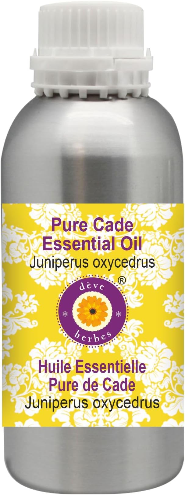 Deve Herbes Pure Cade Essential Oil (Juniperus oxycedrus) Steam Distilled 1250ml (42 oz)