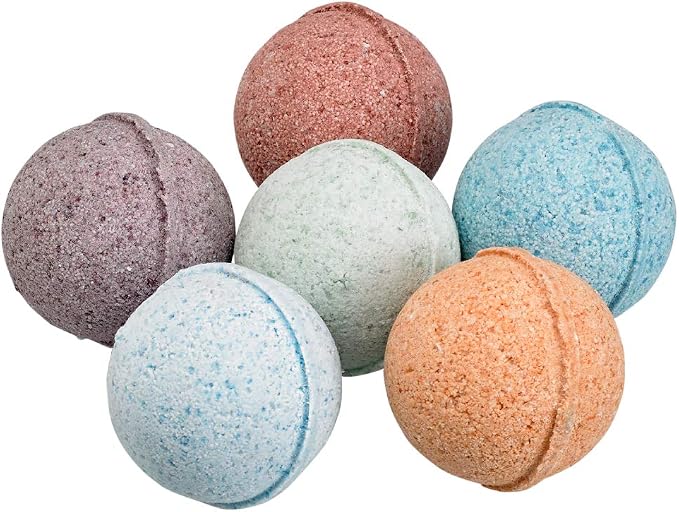 Fabulous Frannie Bath Bombs Aromatherapy Wellness Gift Set De-Stress, Easy Breathzy, Kid’s Peace, Muscle Ice, Romance, Sleep - Self-Care Ultra Plush Spa Fizzies Moisturize Skin Pure Essential Oils
