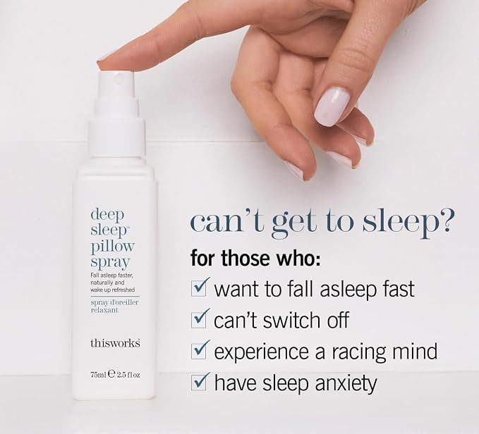 THISWORKS Deep Sleep Bed & Shower Bundle. Pillow Spray & Shower Gel, (2.5 fl oz & 8.4 fl oz)