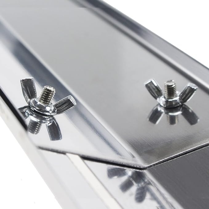 Hisencn Universal Replacement Adjustable Stainless Steel Heat Plate Shield, Heat Tent, Flavorizer Bar, Burner Cover, Flame Tamer for Brinkmann Gas Grill, Heavy Duty, Extends from 11.75" up to 21" L
