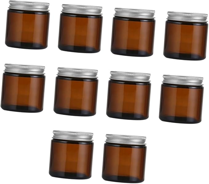 OSALADI 10Pcs Candle Making Cups with Aluminum Lids Holders for DIY Aromatherapy and Wax Projects Portable and Durable Empty Candle Containers