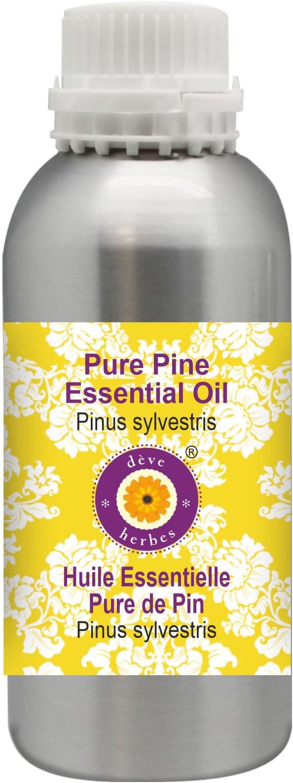 Deve Herbes Pure Pine Essential Oil (Pinus sylvestris) Steam Distilled 300ml (10 oz)