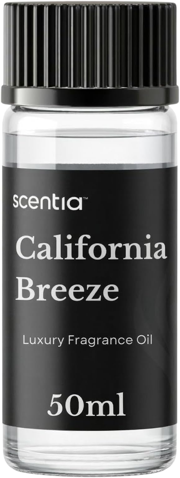 Scentia California Breeze Hotel Scent Diffuser Oil – Luxury Fragrance Inspired by Delano Beach Club – 50 mL – Orange, Green Tea & Jasmine Essential Oil Blend for Home, Office & Aromatherapy Diffusers