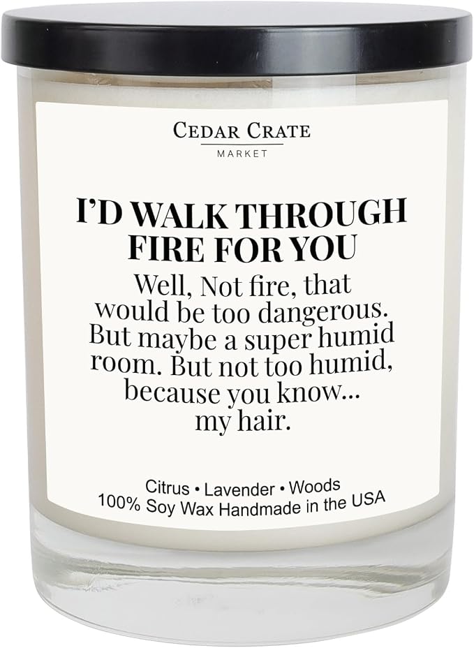 Cedar Crate Market Friend Candle Gift – Lavender Citrus Scented Soy Candle, Hand Poured in USA, Premium Gift Box, Long Lasting 60+ Hour Burn, Clean Burn Cotton Wick, Birthday Gifts for Women
