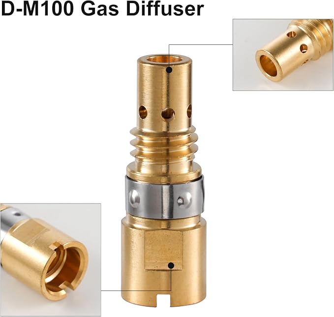 MIG Welding Gas Diffuser D-M100 for Miller MDX Series Fits Miller MDX-100 MIG Gun (2-PK)