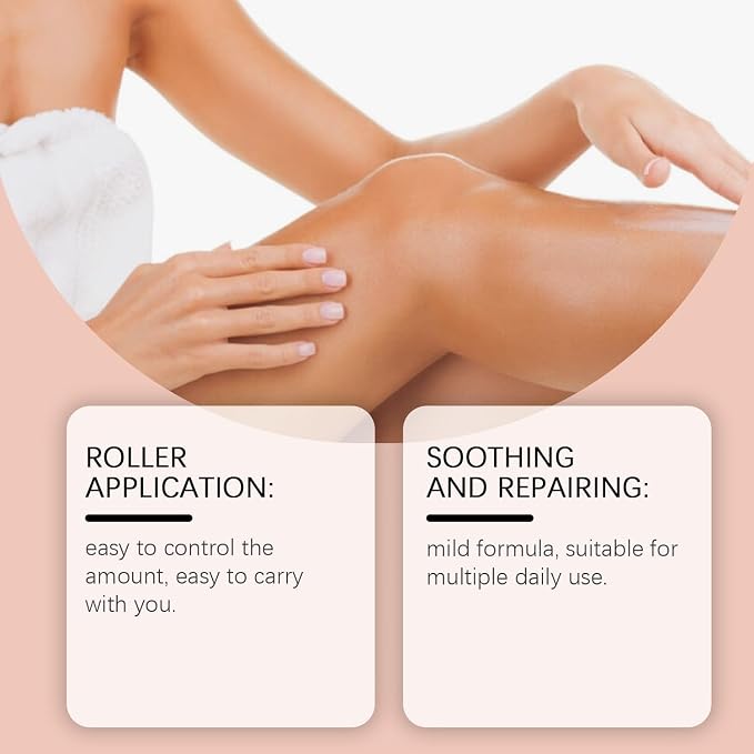 2PC Organic Castor Oil Roll On with Rose Quartz Roller, 100% Pure Cold-Pressed Castor Oil Rose Quartz Roller Ball for Hair Growth, Eyelashes & Eyebrows, Moisturizes Skin, Hexane-Free(50ml)