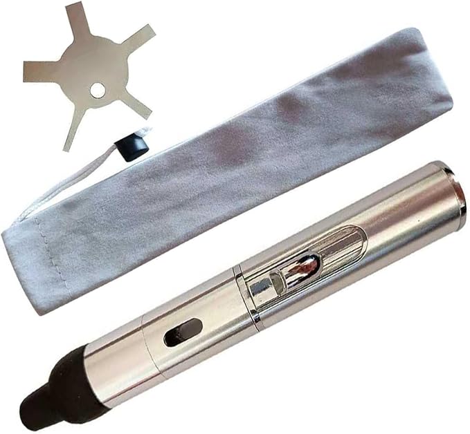 Torch Lighter,Handheld Multifunctional All-in-One Tube Built-in Detachable Windproof Lighter,Outdoor,Indoor,Camping,Candle,Birthday,Silver