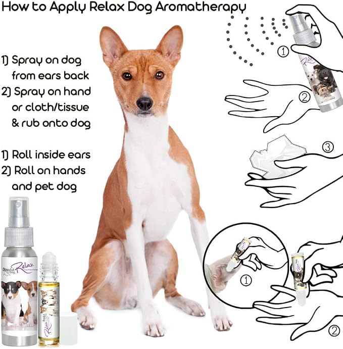 The Blissful Dog All Natural Basenji Relax Dog Aromatherapy Spray