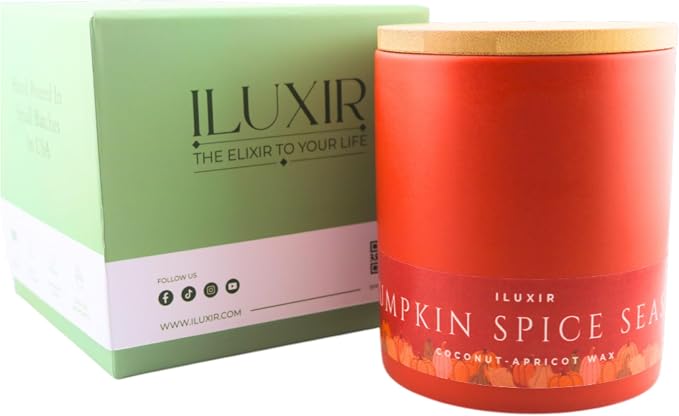 Pumpkin Spice Season Luxury Candle – Cinnamon Spiced Vanilla with Clove, Nutmeg & Buttercream – Handcrafted Vegan Coconut Wax, Phthalate-Free, Cruelty-Free – Cozy Fall Decor Tin Candle (13 oz.)