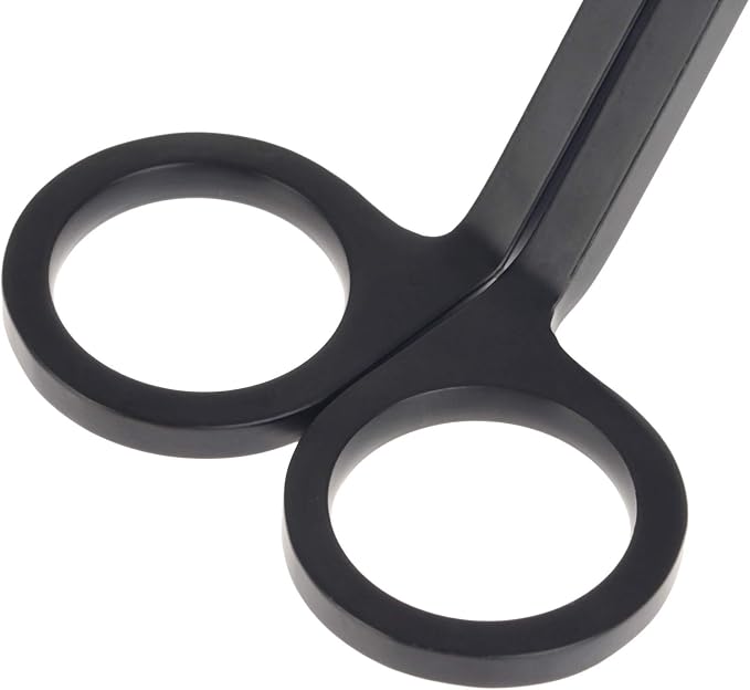 MUXSAM Candle Wick Trimmer, Wick Cutter, Steel Candle Scissor, Wick Clipper, Candle Shear Candle Care Tool for Scented Candle Lovers Gifts, Safely Remove Cut Wick Reduce Soot, Black