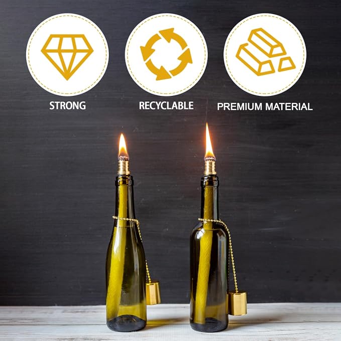 HOMSFOU Brass Candle Snuffer Cap for Scented and Tea Light Candles 9.44 Inch Heat-Resistant Flame Extinguisher Lamp Snuffer Accessory for Flame Out and Home Decor