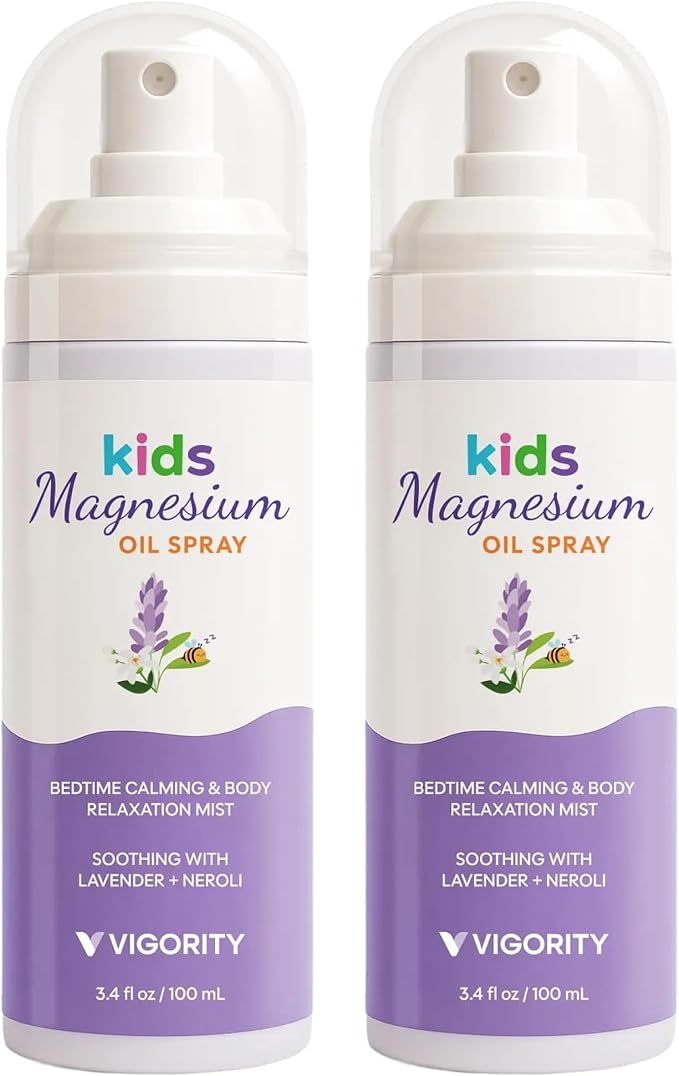 Vigority Kids Magnesium Spray with Lavender & Neroli – Lightweight Magnesium Body Mist for Legs, Feet, Pillow & Room – Gentle Bedtime Spray for Kids Evening Routines (6.8 fl. oz.)