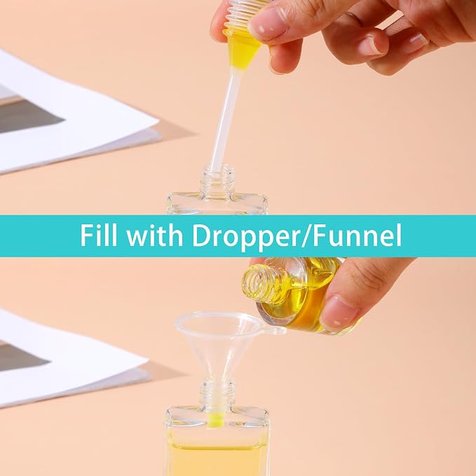 Qianyu 3 Set Perfume Refill Tool Kit Plastic Syringe Extractor Perfume Decanter Kit Dispenser with Adapter Tools for Liquid Cologne Fragrance Sample Essential Oils Travel Use