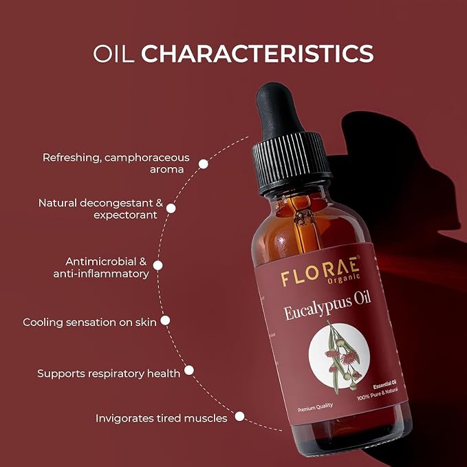 Eucalyptus Essential Oil 4 Fl Oz – 100% Pure and Natural Eucalyptus Oil for Diffuser and Aromatherapy, Skin, Massage, Candle and Soap Making Fragrance with Premium Glass Dropper