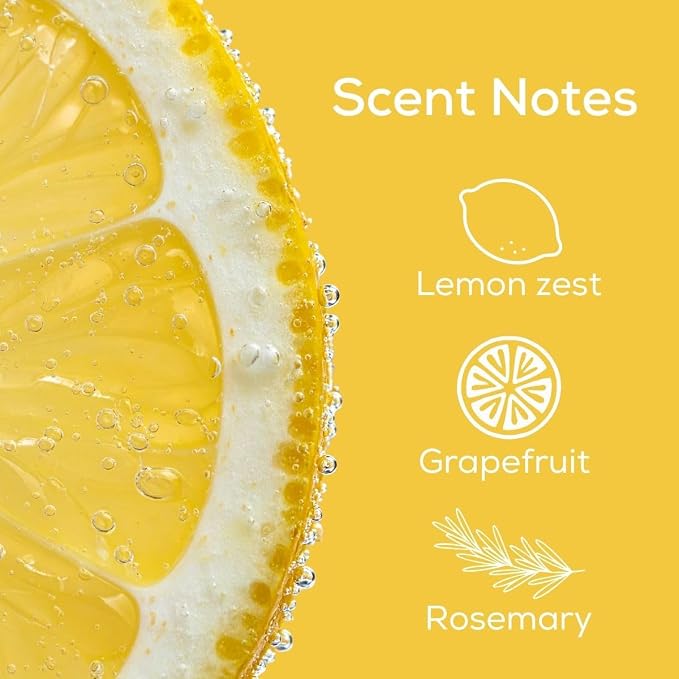 Scent Fill 100% Natural Lemon & Citrus Plug in Air Freshener, Scented Oil Refills, 3 Refills