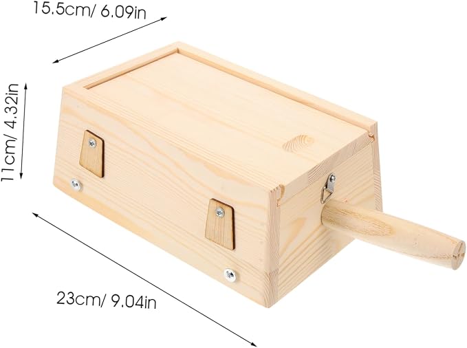 NOLITOY Wooden Moxibustion Box for Acupuncture Portable Moxibustion Kit Sticks Aromatherapy Tool