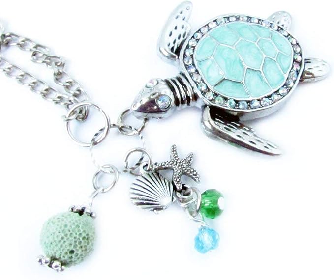 Sea Turtle Essential Oil Diffuser for Rear View Mirror - Car Accessories - Beach Car Aromatherapy Diffuser