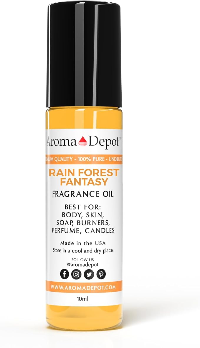 Aroma Depot Rainforest Fantasy Perfume/Body Oil (7 Sizes) Our Interpretation, Premium Quality Uncut Fragrance Oil (1 Bottle 1/3 Roll On (10ml))