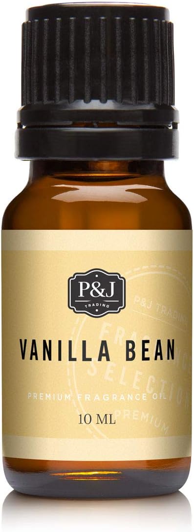 P&J Trading Fragrance Oil for Diffusers for Home - Vanilla Bean 10ml Fragrance Scents for Candle Making - Soap Making Supplies & Car Diffuser Scents