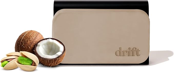Drift Car Air Freshener - Stone Air Freshener Car Odor Eliminator - Long Lasting Scent - Auto Accessories - Metal Clip - Essential Oils - Clean Ingredients - Coconut & Pistachio Starter Kit