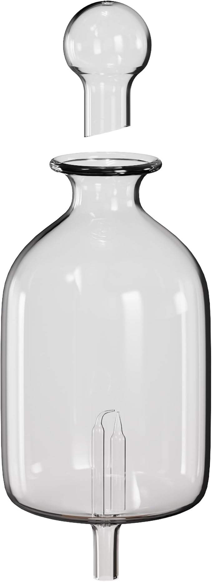 30ml Hand-Blown Glass Atomizing Chamber for Waterless Essential Oil Diffusers - High Transparency, Plastic-Free Nebulizing Vessel, DIY Replacement Reservoir, Accessory, [ARIA]