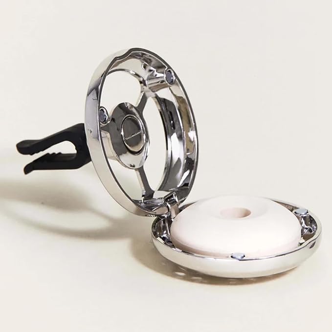 MAISON BERGER Car Diffuser Set, Exquisite Sparkle | Grapefruit Rose Musk Notes, Refillable Vent Clip with Ceramic Refill, Passive 4-Week Diffusion, Made in France